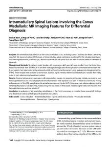 Intramedullary Spinal Lesions Involving the ... - KoreaMed Synapse