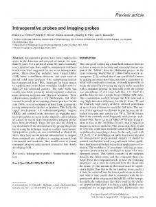 Intraoperative probes and imaging probes