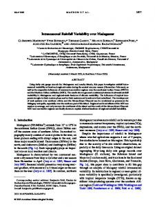 Intraseasonal Rainfall Variability over Madagascar - AMS Journals