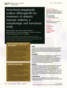 Intravitreal pegaptanib sodium - Wiley Online Library