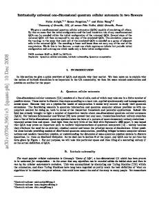 Intrinsically universal one-dimensional quantum cellular automata in