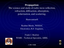 Intro to Radio Wave Propagation