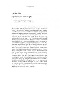 Introduction Psychoanalysis as Philosophy - Princeton University ...