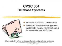 Introduction to Database Systems