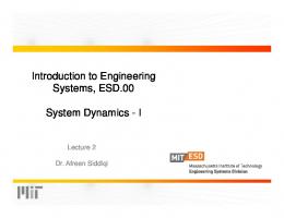 Introduction to Engineering Systems 2 - MIT OpenCourseWare