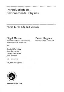 Introduction to Environmental Physics