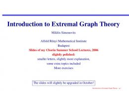 Introduction to Extremal Graph Theory