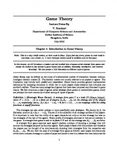 Introduction to Game Theory