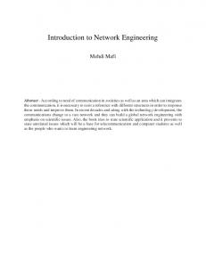 Introduction to Network Engineering