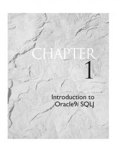 Introduction to Oracle9i SQLJ - McGraw-Hill Professional