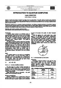 introduction to quantum computing