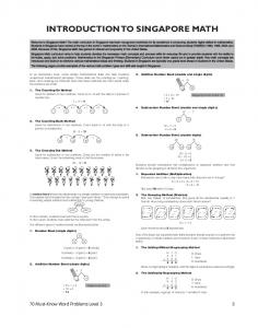 INTRODUCTION TO SINGAPORE MATH