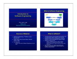 Introduction to Software Engineering