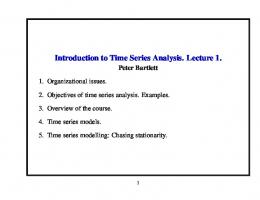 Introduction to Time Series Analysis. Lecture 1.