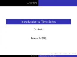 Introduction to Time Series