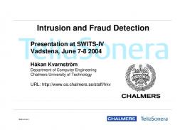 Intrusion and Fraud Detection