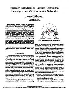 Intrusion Detection in Gaussian Distributed ... - IEEE Xplore