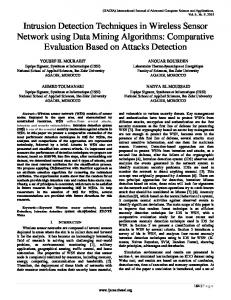 Intrusion Detection Techniques in Wireless Sensor ... - CiteSeerX