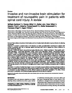 Invasive and non-invasive brain stimulation for treatment of ...