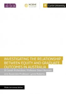 Investigating the Relationship between Equity and Graduate ...