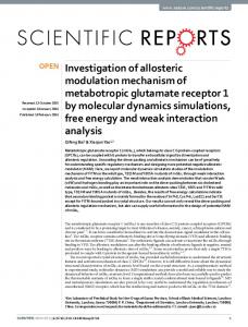 Investigation of allosteric modulation mechanism