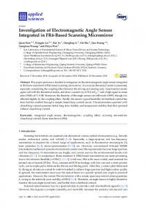 Investigation of Electromagnetic Angle Sensor