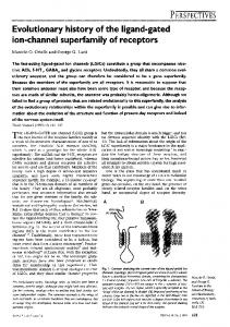 ion-channel superfamily of receptors