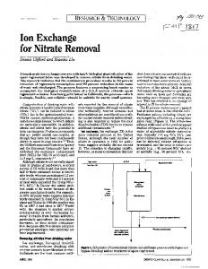 Ion exchange for nitrate removal