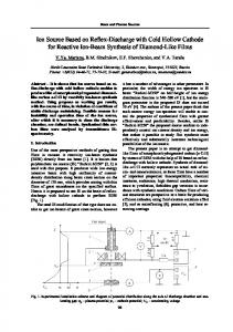 Ion Source Based on Reflex-Discharge with Cold ...