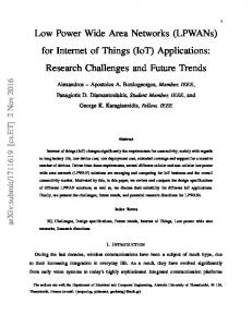 (IoT) Applications - Semantic Scholar