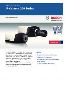 IP Camera 200 Series