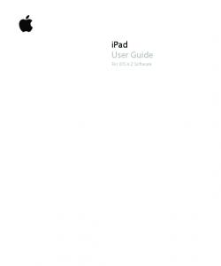 iPad User Guide (For iOS 4.2 Software)