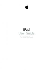 iPad User Guide for iOS 6.1