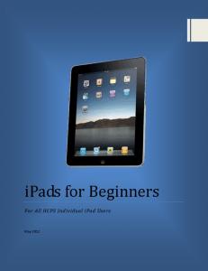 iPads for Beginners