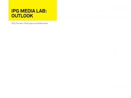 IPG MEDIA LAB: OUTLOOK