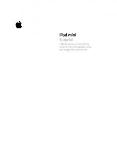 iPod mini Tutorial - Support - Apple