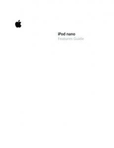 iPod nano Features Guide - Support - Apple