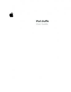 iPod shuffle User Guide - Support - Apple