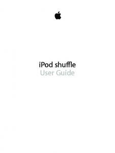 iPod shuffle User Guide