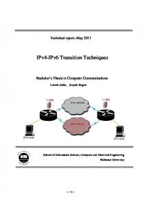 IPv4-IPv6 Transition Techniques - DiVA