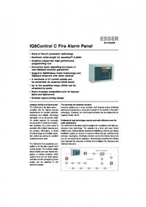 IQ8Control C Fire Alarm Panel