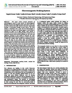 IRJET-     Electromagnetic Braking System