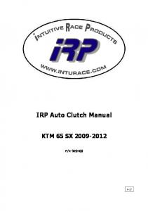 IRP Auto Clutch Manual