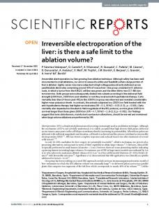 Irreversible electroporation of the liver - BERG - Biomedical ...