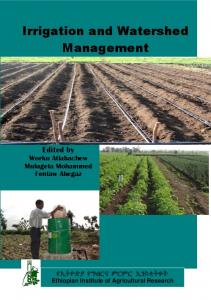 Irrigation and Watershed Management