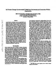 Is Climate Change Controversial? Modeling ... - Semantic Scholar