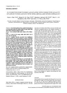 Is Cognitive Functioning Associated with Subjective ... - IngentaConnect