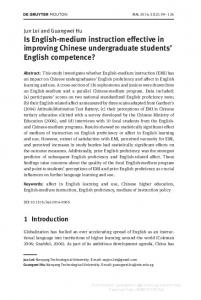 Is English-medium instruction effective in improving