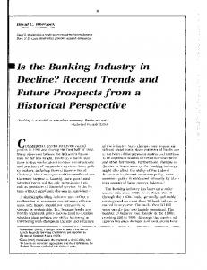 Is the Banking Industry in Decline? Recent Trends and Future ...