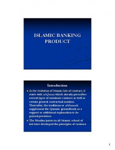 ISLAMIC BANKING PRODUCT - WordPress.com